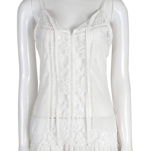 Flowy Boho Lace Detail Tank - Picture 4 of 6